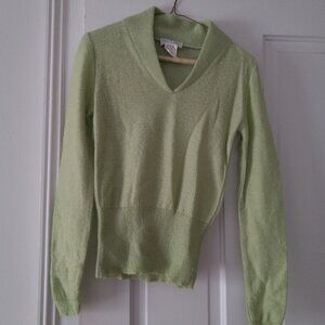 PAUL & JOE GREEN MOHAIR SWEATER FRANCE NEW S